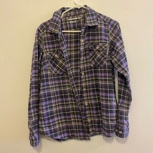 Wolverine Purple and Black Plaid Shirt
